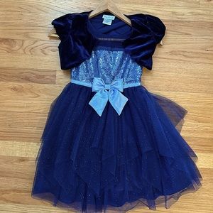 Jona Michelle size 7 party/formal dress with velvet shrug
